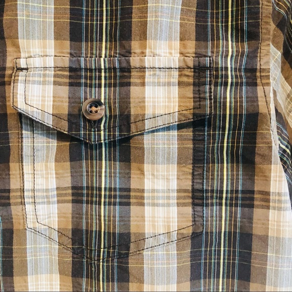 Prana flannel Button down mens large shirt - Picture 4 of 6